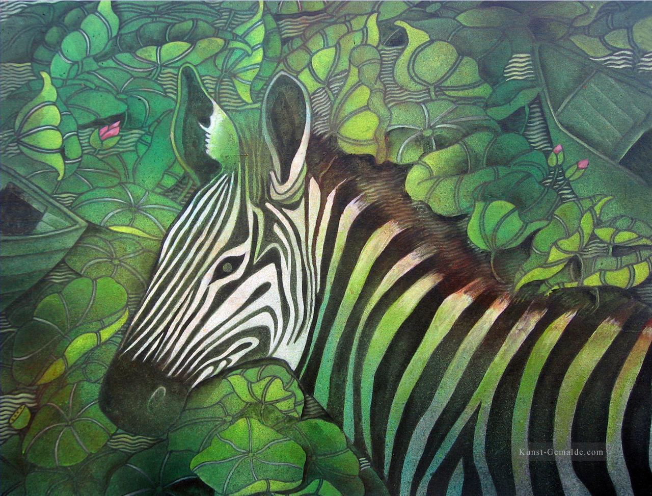 Zebra in der Natur Indien Ölgemälde